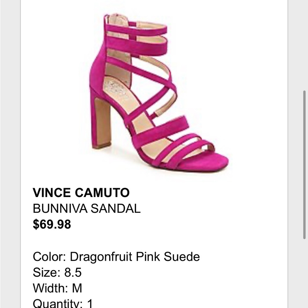Vince Camuto Hot Pink Heels